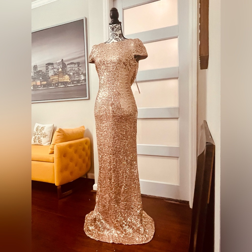 Beautiful, Sunning Badgley Mischka  Collection Dress✨
Blush color
Size 6